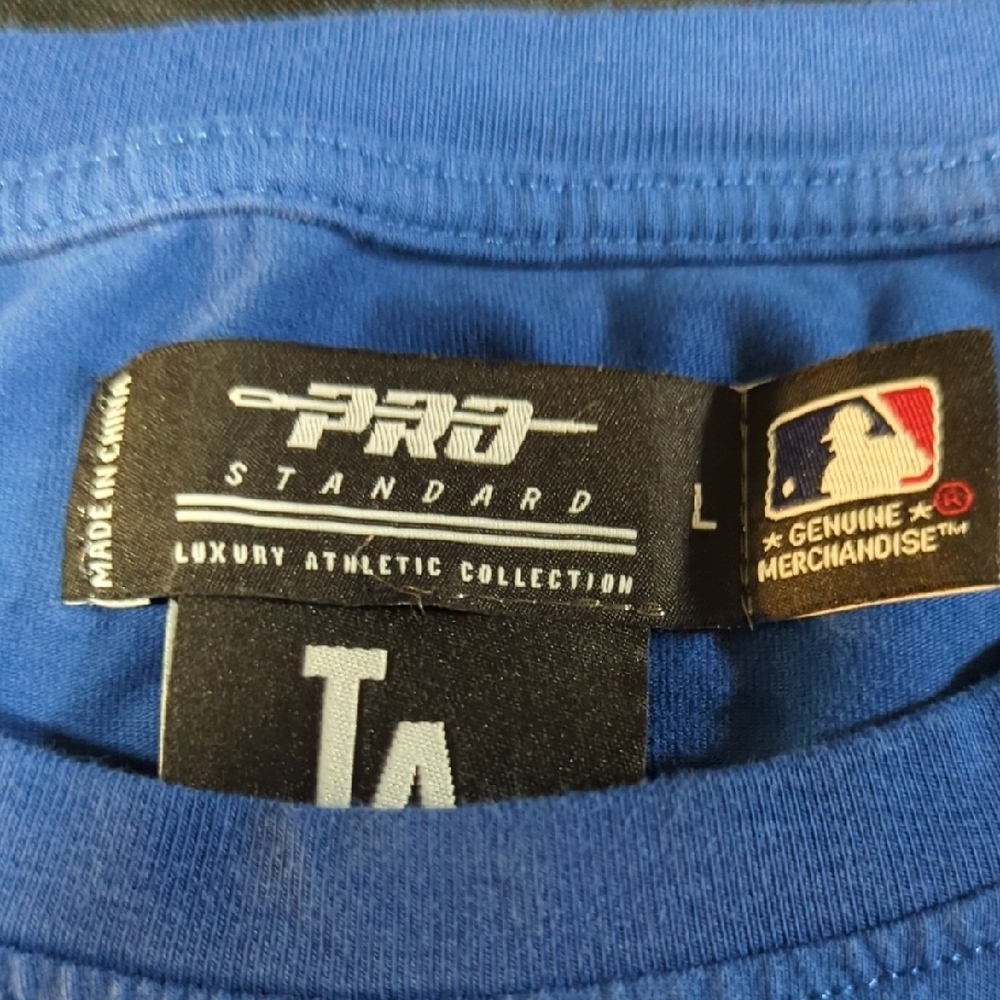 PRO STANDARD Blue Dodgers Women's Jersey, Amazing Patches. Large - Picture 6 of 14